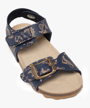 Sandales bébé garçon motif dinosaure avec bride scratch et à boucle vue5 - GEMO 4G BEBE - GEMO