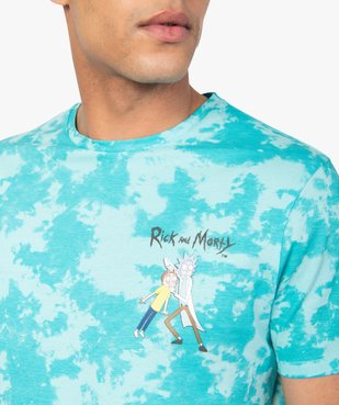 Tee-shirt homme tie-and-dye à manches courtes - Rick and Morty vue2 - RICK ET MORTY - GEMO