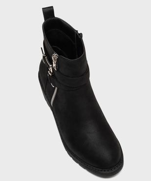 Boots zippées à talon compensé femme vue5 - VALENTINA BALDANO GEMO FORGOOD - GEMO
