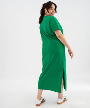 Robe tee-shirt à manches courtes et col rond femme grande taille vue4 - GEMO (G TAILLE) - GEMO