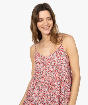 Blouse femme imprimée à fines bretelles vue5 - GEMO(FEMME PAP) - GEMO