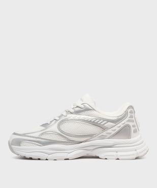 Baskets basses à lacets bicolores femme - Champion vue3 - CHAMPION USA - GEMO