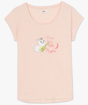 Haut de pyjama femme avec motif humoristique vue4 - GEMO(HOMWR FEM) - GEMO