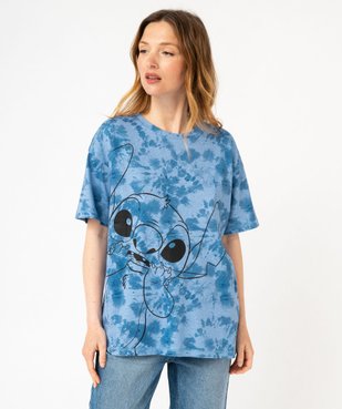 Tee-shirt manches courtes à motif Stitch femme - Disney vue2 - LILO & STITCH - GEMO