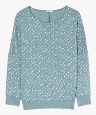 Haut de pyjama à manches chauve-souris femme vue4 - GEMO(HOMWR FEM) - GEMO