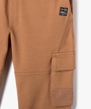 Pantalon cargo en molleton garçon vue3 - GEMO (JUNIOR) - GEMO