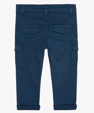 Pantalon bébé garçon multi-poches en toile vue3 - GEMO(BEBE DEBT) - GEMO