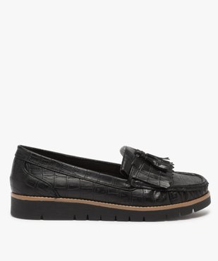 Mocassins femme avec patte mexicaine et semelle crantée vue1 - GEMO (CASUAL) - GEMO