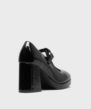 Escarpins Salomé vernis à talon bloc femme - Follow Me vue5 - FOLLOW ME - GEMO