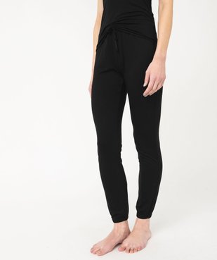 Pantalon de pyjama en maille fine avec bas resserré femme vue1 - GEMO 4G FEMME - GEMO