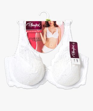 Soutien-gorge en dentelle Flower Elegance - Playtex vue4 - PLAYTEX - GEMO