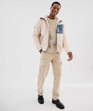 Pull en maille fantaisie à col rond homme vue5 - GEMO (HOMME) - GEMO