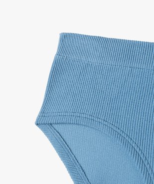 Shorty uni en maille côtelée fille (lot de 2) vue2 - GEMO 4G FILLE - GEMO