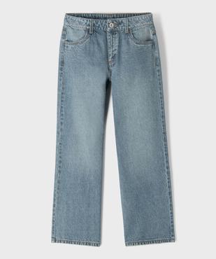 Jean loose avec taille ajustable fille vue1 - GEMO (JUNIOR) - GEMO
