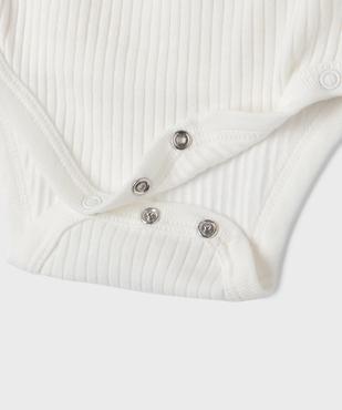 Body manches longues fermeture croisée bébé fille (lot de 3) vue2 - GEMO 4G BEBE - GEMO