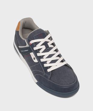 Baskets en toile denim homme - Urban Steps vue6 - URBAN STEPS - GEMO