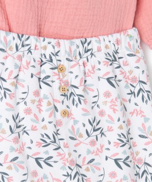 Ensemble bébé fille 2 pièces vue3 - GEMO(BB COUCHE) - GEMO