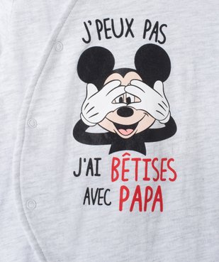 Pyjama dors-bien bébé avec motif Mickey - Disney vue2 - DISNEY DTR - GEMO