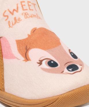 Chaussons en velours zippées moelleux imprimé Bambi fille - Disney vue6 - BAMBI - GEMO