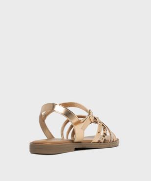 Sandales plates multibrides femme vue4 - FOLLOW ME - GEMO