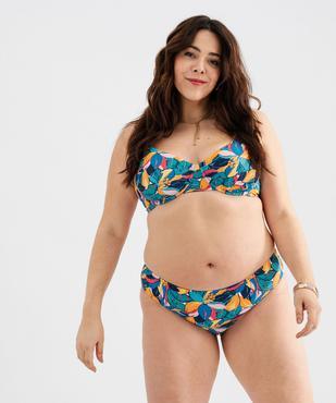 Haut de maillot de bain emboitant fleuri femme grande taille vue7 - GEMO (PLAGE) - GEMO
