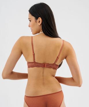 Soutien-gorge à armatures forme corbeille en dentelle vue3 - GEMO(HOMWR FEM) - GEMO