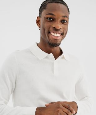 Pull fin avec col polo homme vue2 - GEMO (HOMME) - GEMO