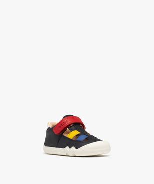 Chaussures imprimées respirantes à scratch bébé garçon  - Geox vue2 - GEOX - GEMO