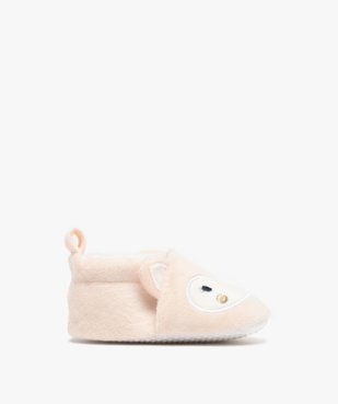 Chaussons de naissance en velours motif animal brodé bébé vue1 - LITTLE LOVE GEMO FOR GOOD - GEMO