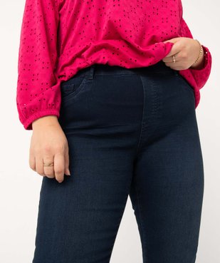 Jegging femme grande taille avec plis sur les hanches vue2 - GEMO 4G GT - GEMO