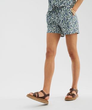 Short ample en viscose fluide femme vue1 - GEMO 4G FEMME - GEMO