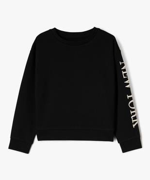 Sweat ample avec inscription brodée en relief fille vue1 - GEMO 4G FILLE - GEMO