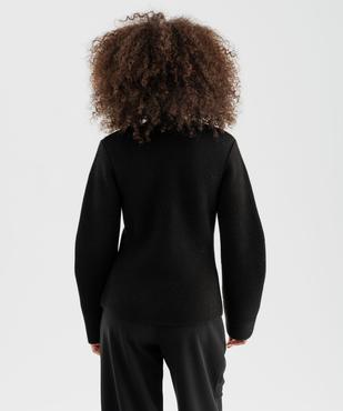 Gilet col V avec boutons fantaisie femme vue4 - GEMO(FEMME PAP) - GEMO