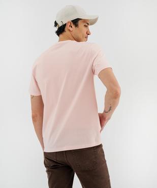 Tee-shirt manches courtes col rond en coton homme vue3 - GEMO 4G HOMME - GEMO