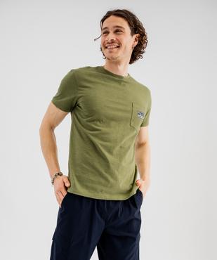 Tee-shirt manches courtes en jersey de coton flammé homme - Roadsign vue3 - ROADSIGN GEMO FOR GOOD D - GEMO