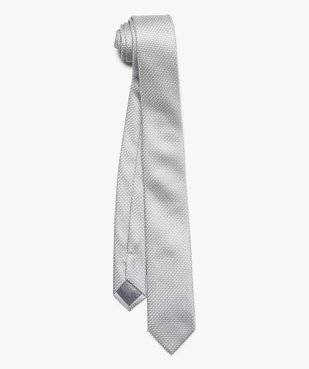 Cravate homme satinée à micro motifs en relief vue1 - GEMO (ACCESS) - GEMO