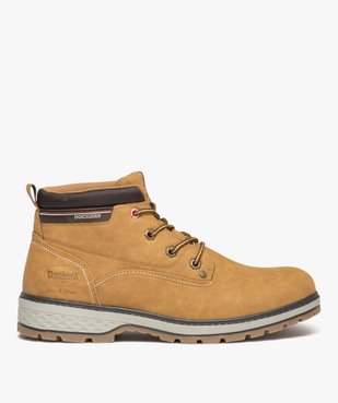 Boots homme à semelle crantée et à lacets bicolores - Dockers by Gerli vue1 - DOCKERS BY GERL - GEMO