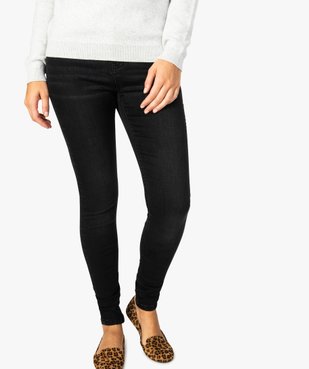 Jean femme skinny à taille normale en stretch délavé vue1 - GEMO (JEAN) - GEMO