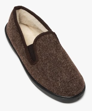 Chaussons homme dessus en tissu à chevrons vue5 - THERITEX - Nikesneakers