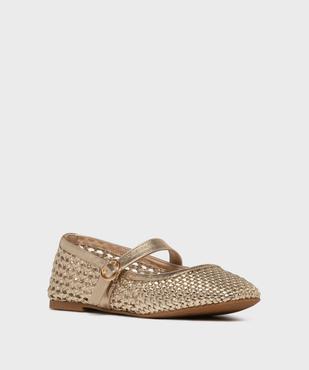Ballerines tressées en matière métallisée femme - Follow Me vue2 - FOLLOW ME - GEMO