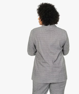 Veste femme à motif Prince de Galles vue3 - GEMO (G TAILLE) - GEMO