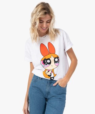 Tee-shirt femme à manches courtes avec motif XXL– Powerpuff Girls vue1 - POWERPUFF GIRLS - GEMO