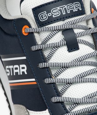 Baskets homme style rétro à lacets bicolores - G-Star vue6 - G-STAR - GEMO