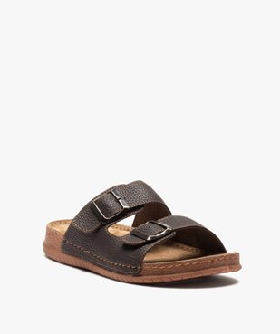 Sandales homme confort avec brides à boucles vue2 - GEMO (CASUAL) - GEMO