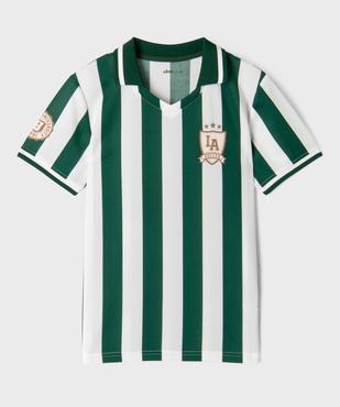 Tee-shirt manches courtes en mesh style maillot de foot garçon vue2 - GEMO (JUNIOR) - GEMO