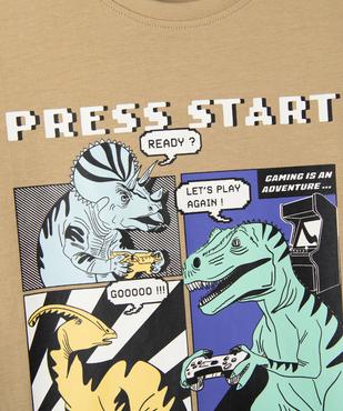 Tee-shirt manches courtes avec motif XXL garçon vue2 - GEMO 4G GARCON - GEMO