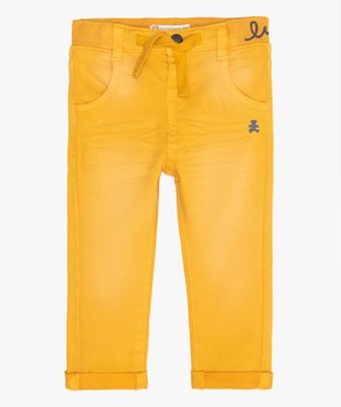 Pantalon bébé garçon en toile extensible - Lulu Castagnette vue1 - LULUCASTAGNETTE - GEMO