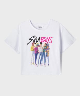 Tee-shirt manches courtes avec motif Saja Boys fille - K-pop Demon Hunters vue1 - KPOP DEMON HUNTERS - GEMO