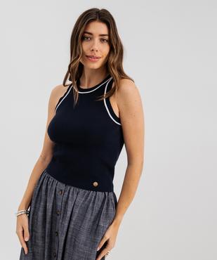 Pull d'été sans manches femme - LuluCastagnette vue1 - LULU CASTAGNETTE G4G D - GEMO