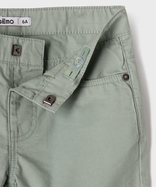 Bermuda regular en twill de coton à revers garçon vue2 - GEMO (ENFANT) - GEMO